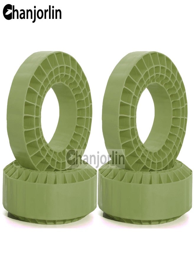 Chanjorlin 1.9 RC Silicone Rubber Insert Foam Soft waterproof 108x42mm Fit 118-122mm 1/10 Crawler Wheels Tires For 1:10 Crawler Car Traxxas TRX4 Axial SCX10 Capra RXB10 RC4WD D90 TF2 Gen8 4PCS (Green) - Image 4